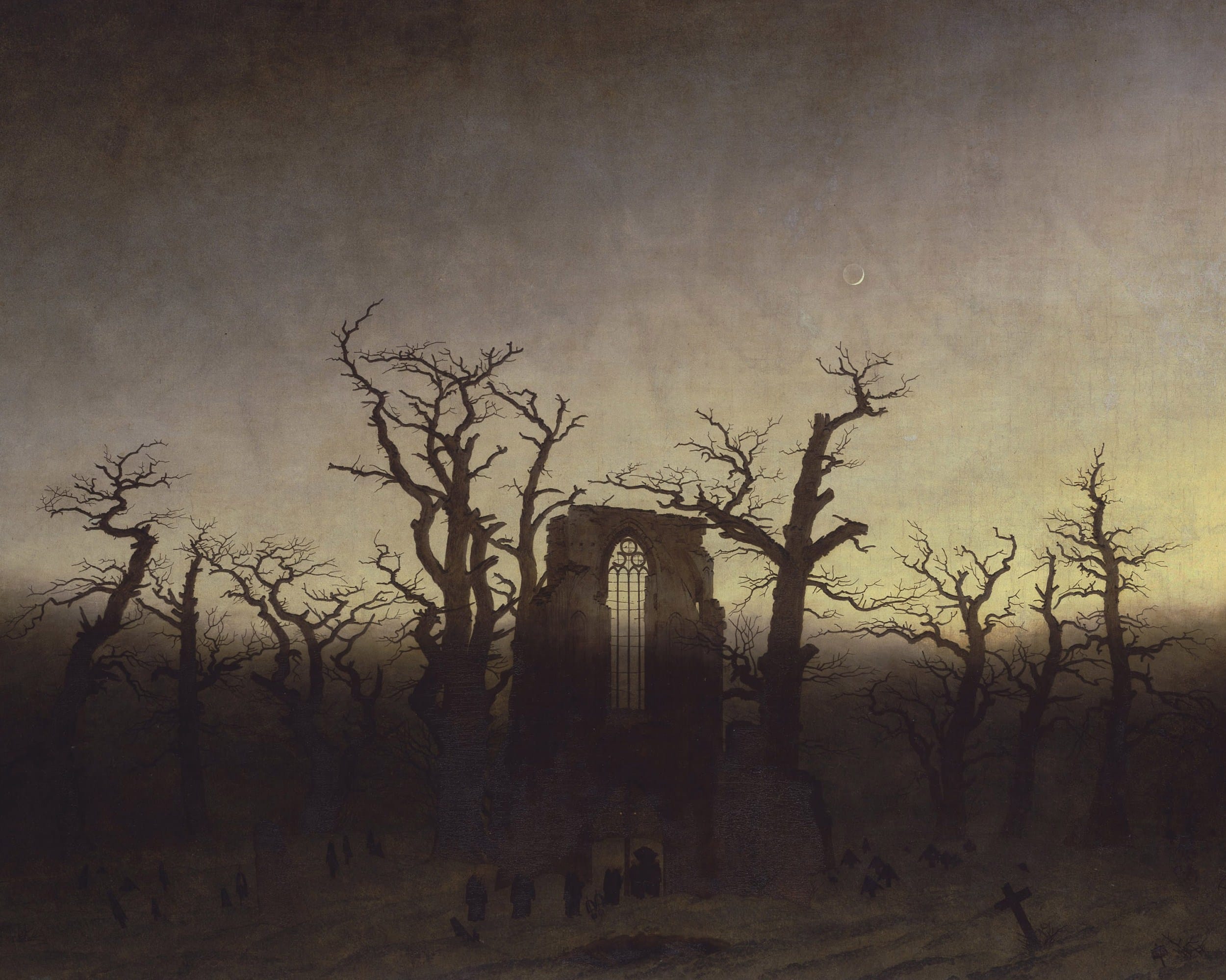 Карл Давид Фридрих - Аббатство в дубовом лесу